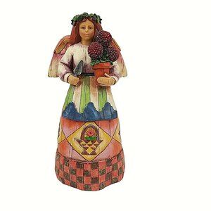 Vintage Jim Shore Angel Of Persistence Garden 7" Heartwood Creek #108920 2002